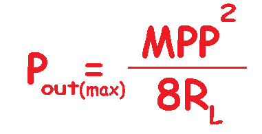 potencia de salida máxima pico a pico