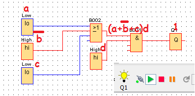 Anagrama lógico del circuito anterior