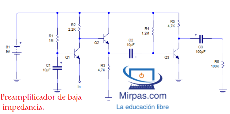 preamplificador de uso general