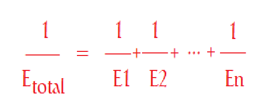 formula para sumatoria de tensiones diferentes. formula tensión fuente diferentes