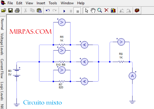 El circuito mixto se caracteriza por tener ramales y sistemas en serie circuito mixto verdadero