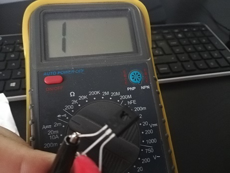 comprobación de un tiristor sin pulso