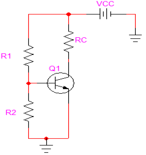Circuito con polarización de tensión