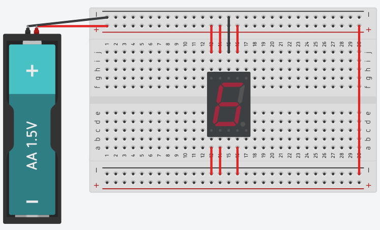 número 6 en el display