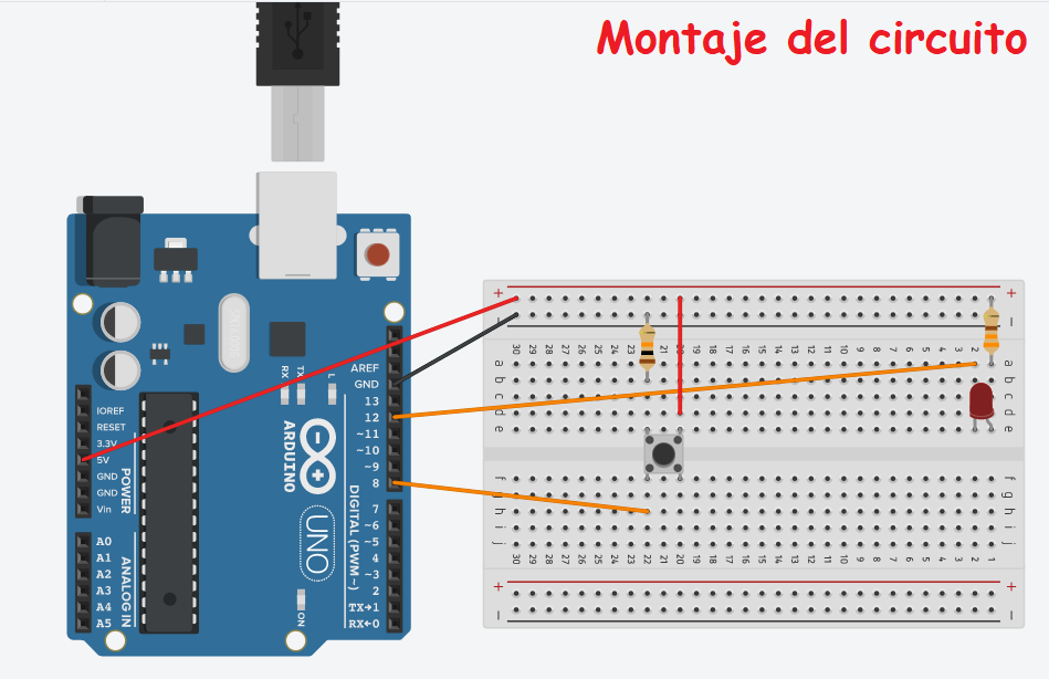 Circuito básico para programarlo desde python