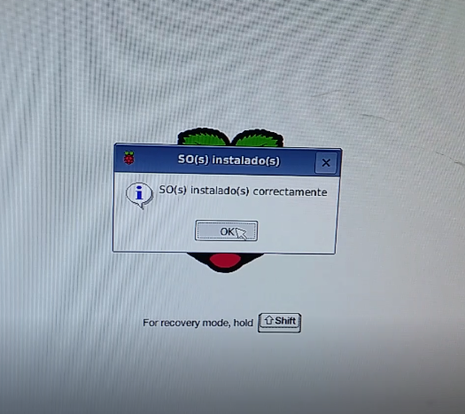 proceso de instalación finalizado