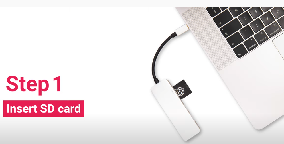Inserta la tarjeta micro SD en la ranura del ordenador o plugin