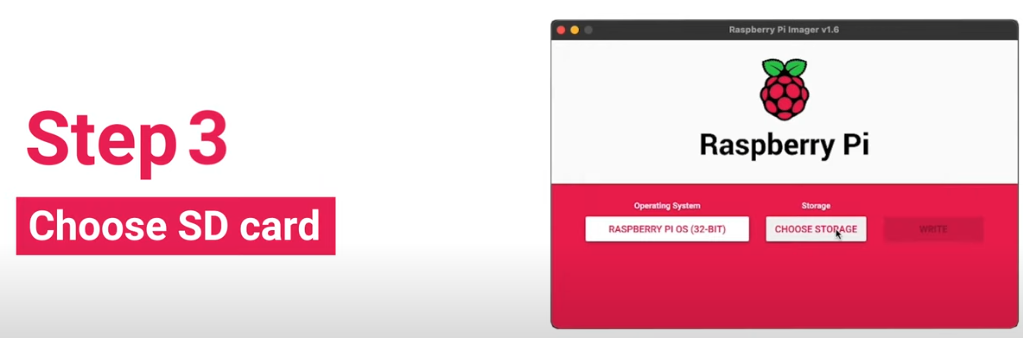 Selecciona la tarjeta de destino de instalación