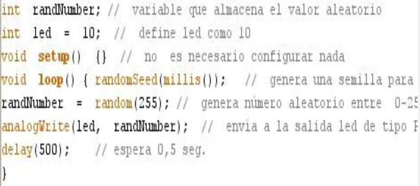 número aleatorio con Arduino