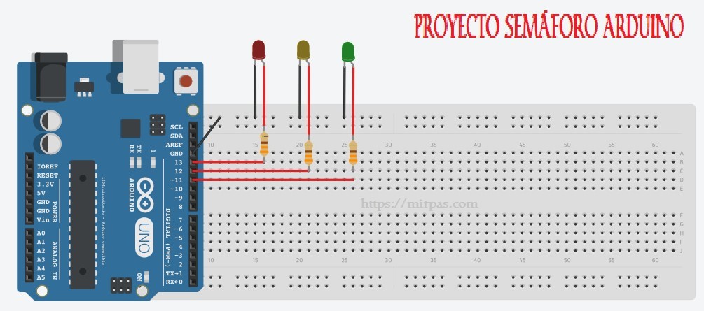 Conectándo el diodo led