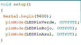 declaración de setup
