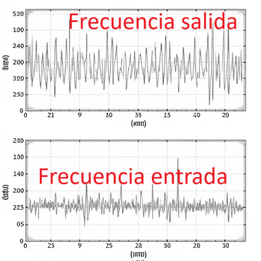 Esquema de frecuencias dentrada y salida del conversor FI