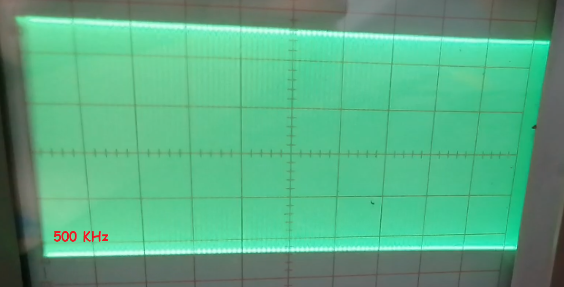 Señal de portadora de 500KHz