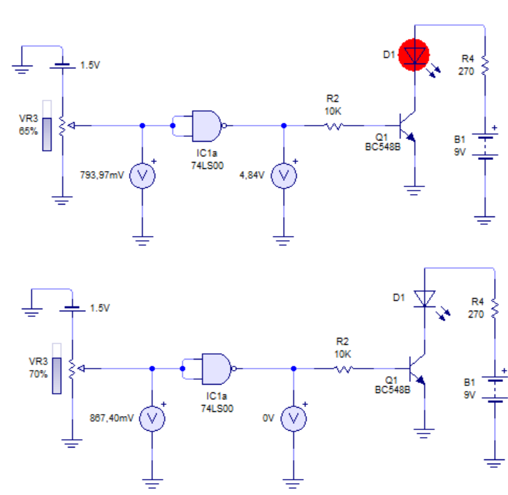 Transición de apagado.