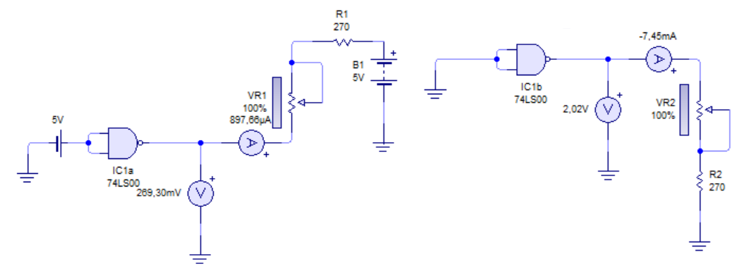 Circuitos de corriente de salida.