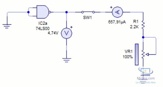 Si aumenta la corriente, disminuye la Vo