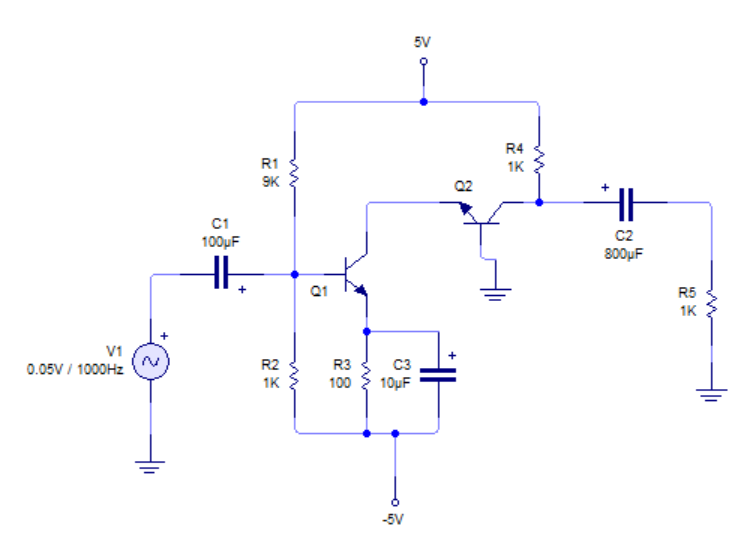 circuito resolución del cascode.