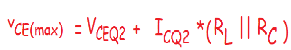 calculo de tensión colector emisor de señal.
