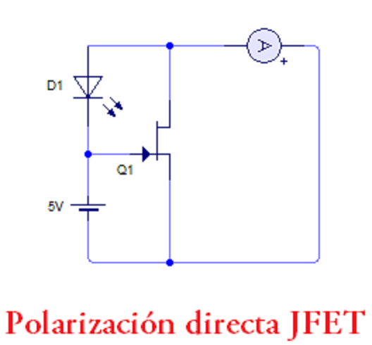 circuito para comprobar que un JFET conduzca y no esté roto