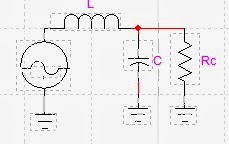 Circuito filtro RC aplana la tensión de rizado de la rectificación.