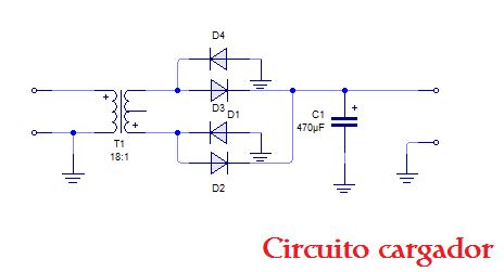 Circuito rectificador del cargador