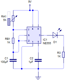 Circuito 555 en astable