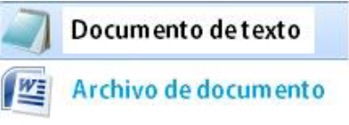 tipo de documento de texto