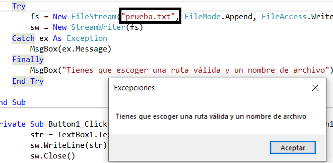 Excepci贸n de Finally siempre se ejecutar谩