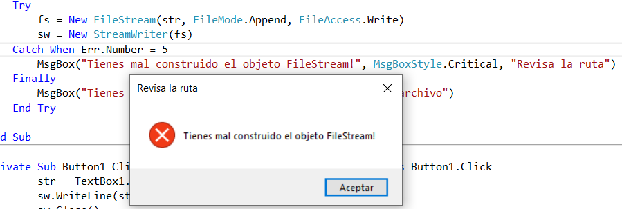 Fallo espec铆fico