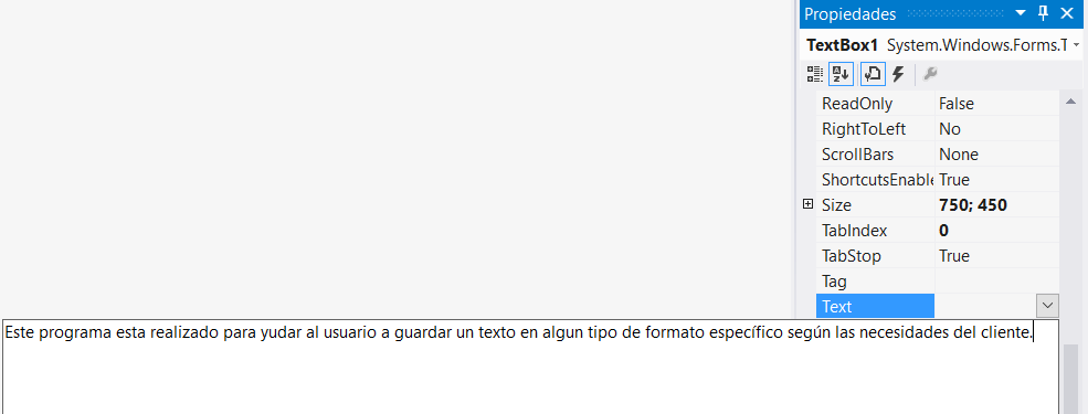 Formas de escribir texto