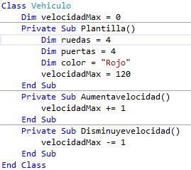 distintos miembros de una clase