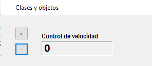 al ejecutar el programa muestra velocidad