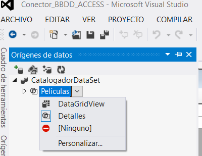 detalles de la conexión crea controles independientes por cada registro de la tabla