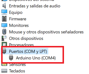 Administrador de dispositivos en Windows