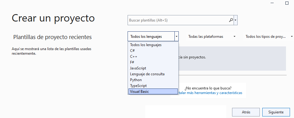 脷Ltimo proyecto de VB en visual studio 2022