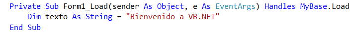 ámbito privado de la variable