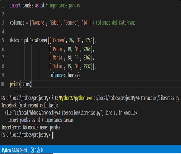 Librerías en python
