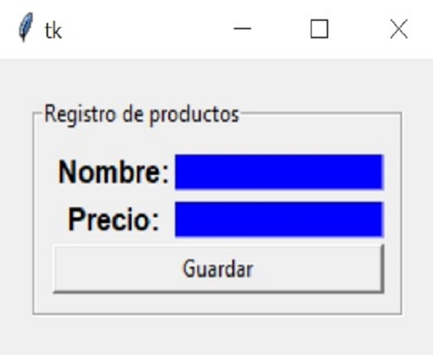 Gestor de productor tkinter