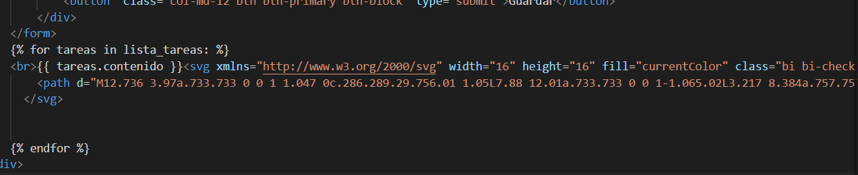 Insercción del archivo SVG para que se muestre en pantalla
