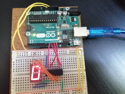 Representación del número cero con Arduino