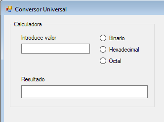 aspecto básico del formulario