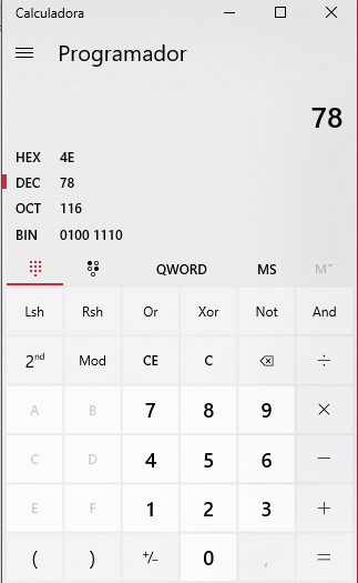 calculadora de Windows