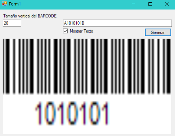 Efecto de no concatenar el inicio y final en el code 128