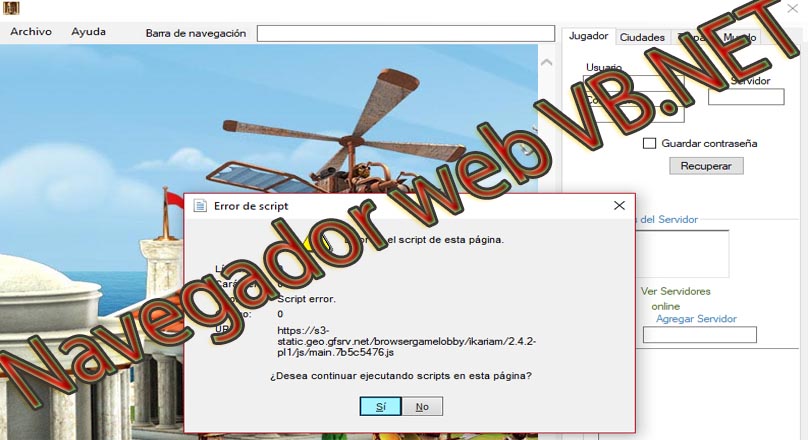 Construcción de un navegador Web en VB.NET