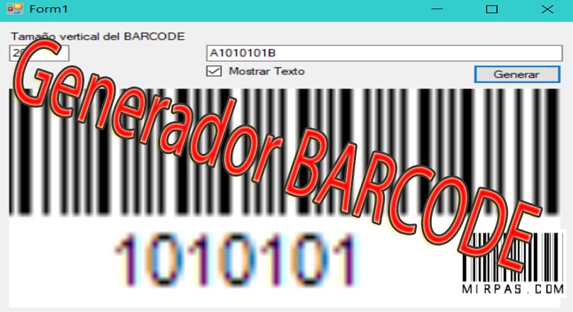 Creamos un generador de códigos de barras con VB.NET.