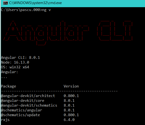 Comprobar si tienes instalado ANGULAR en tu PC