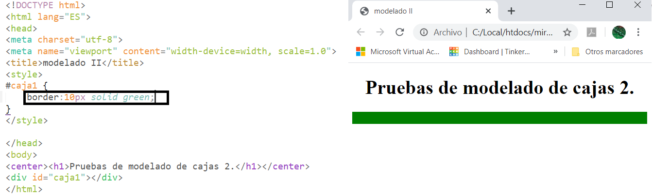 definir, ajustar y mostrar el objeto