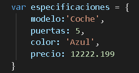 script de JSON en el que se ve como se estructura
