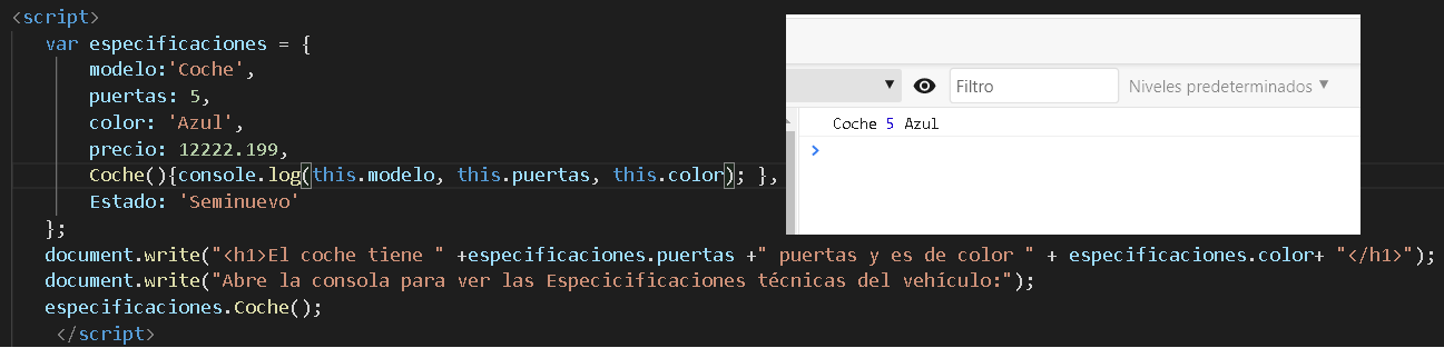 funciones en JSON
