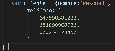 listas en JSON
